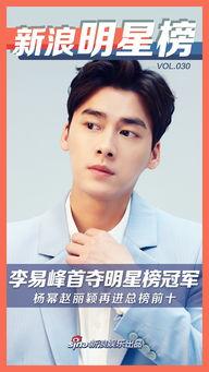 新浪明星榜,流量担当与实力派齐飞，谁是本月人气王？